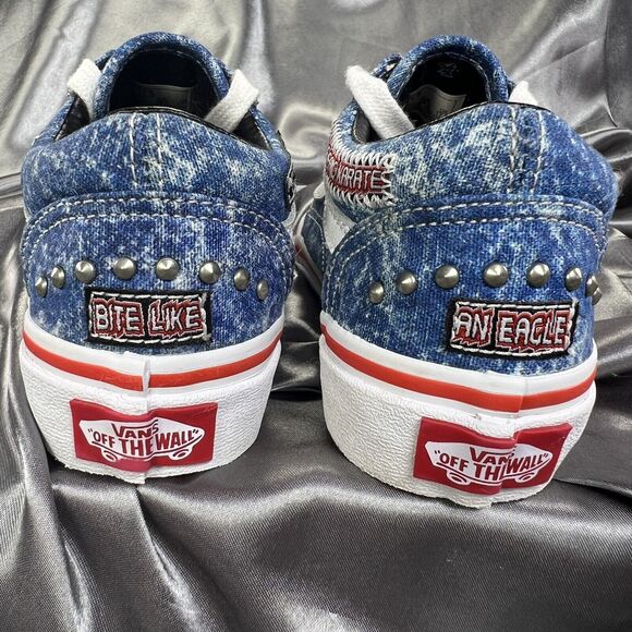 VANS Unisex Toddler 11.5 Cobra Kai Sneakers Unisex Blue Eagle Fang Logo‎ Karate - Picture 8 of 17